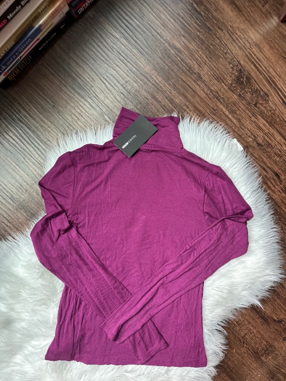NWT • Fashion Nova • Knit Turtle Neck • S • Magenta